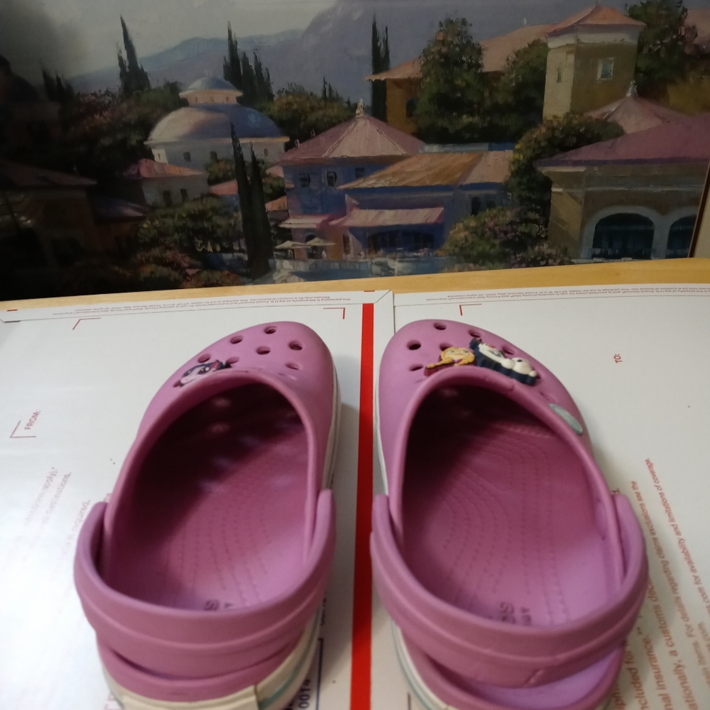 🚣🏩CROCS CHILD SIZE 10 SLIPPERS🎠💒 - Picture 7 of 13